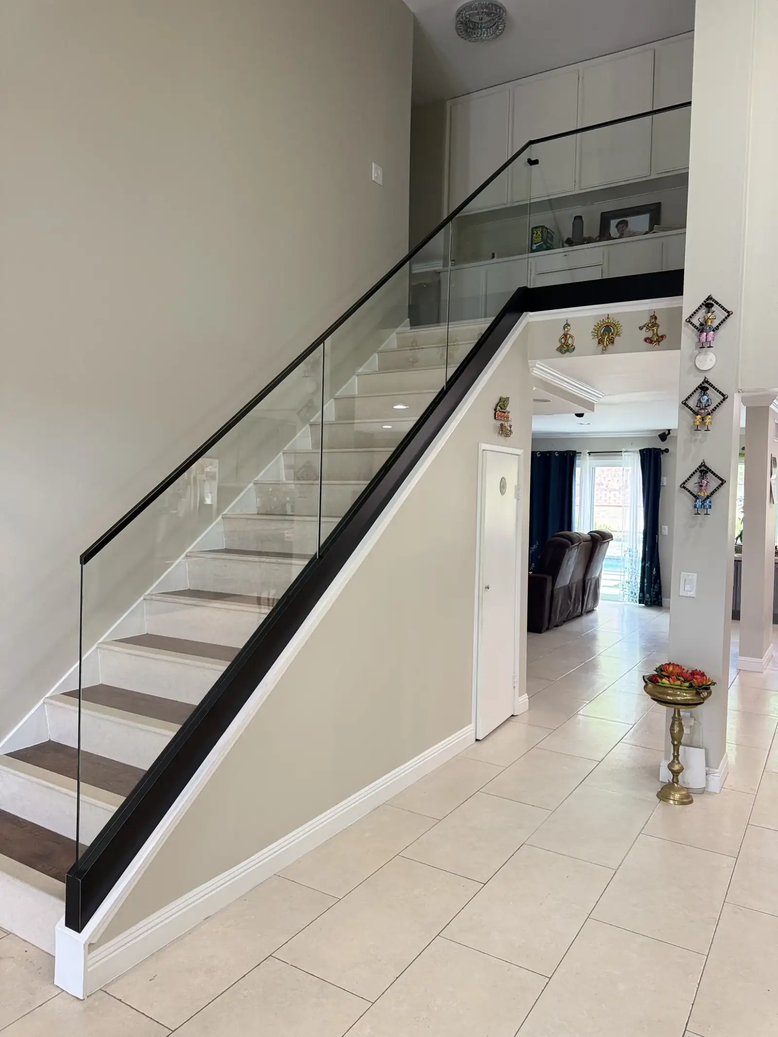 Railing installation detail